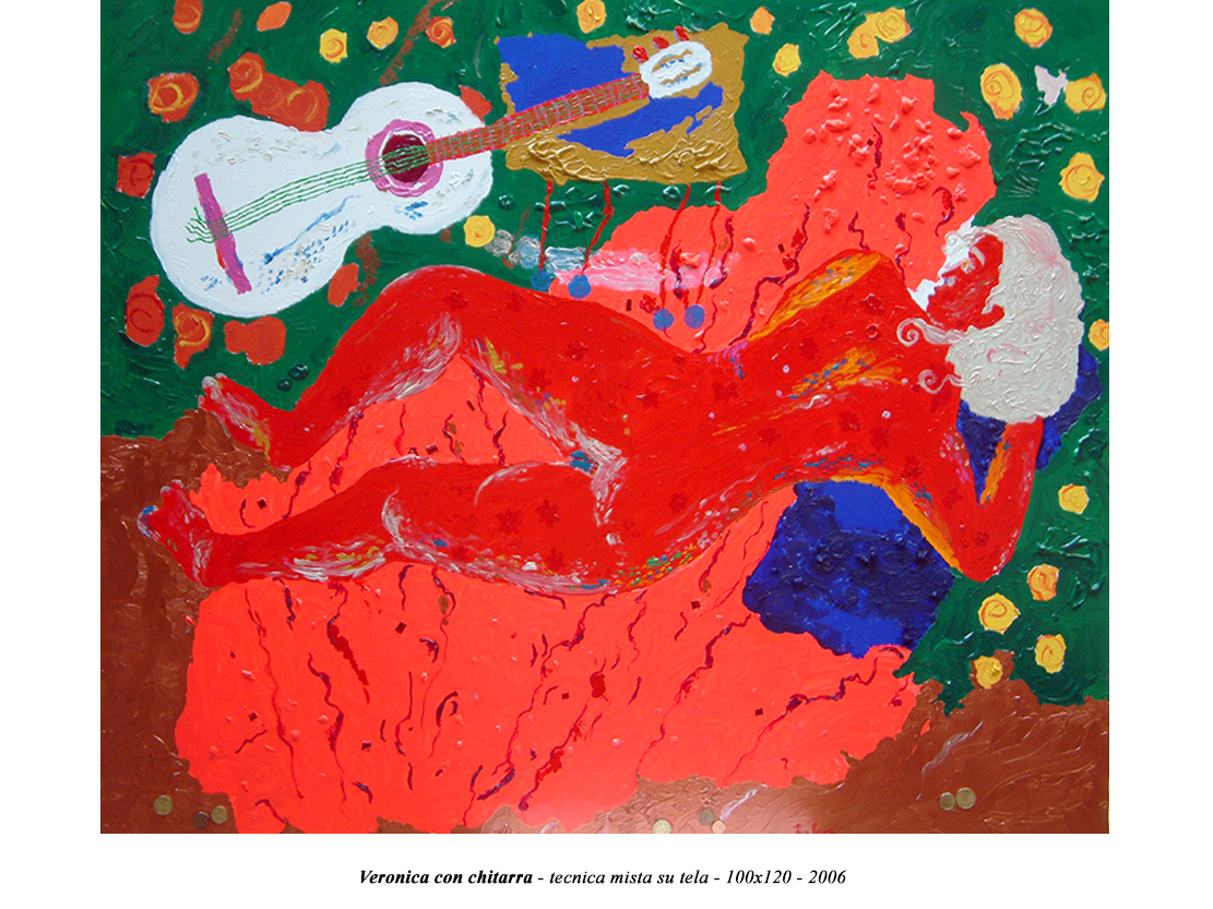 2006 OST Veronica con chitarra 100×120