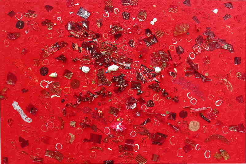 Aquarium mediterraneo, tecnica mista su tela, 100x150, 2011